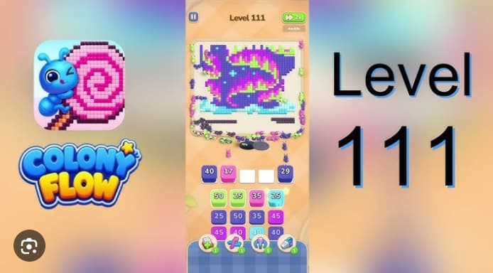 Colony Flow Level 111 Walkthrough - Master the Green 50 Stack Timing to Beat This Tricky Midgame Stage video preview