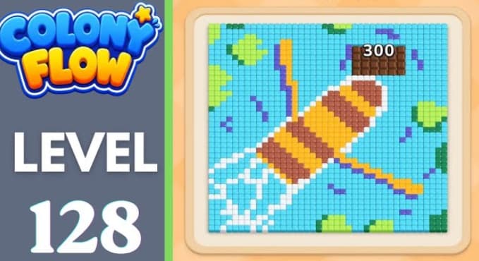 Colony Flow Level 128 Walkthrough - Master the Beach Umbrella Board with Perfect Timing video preview