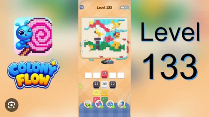 Colony Flow Level 133 Walkthrough - Master the Garden-Bird Puzzle Without Dead Ends video preview