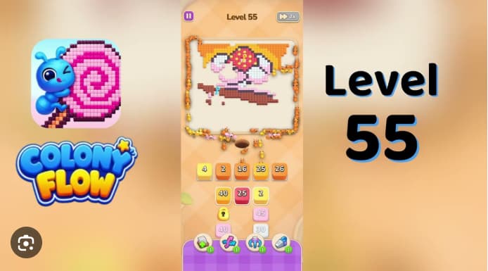 Colony Flow Level 55 Walkthrough - Master the Strawberry Cake Board With Perfect Ant Timing video preview