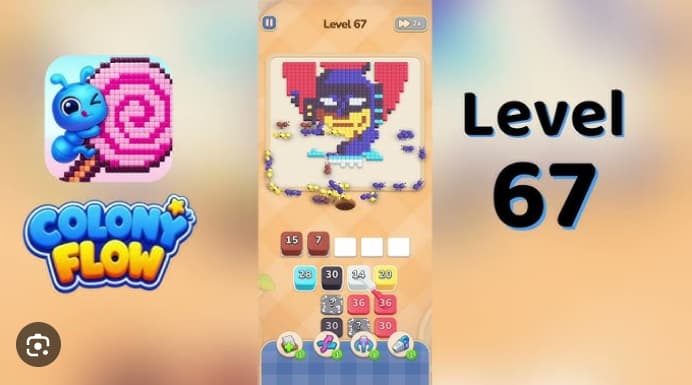Colony Flow Level 67 Walkthrough - Master the Superhero Gamer Mask Puzzle With Perfect Ant Wave Timing video preview