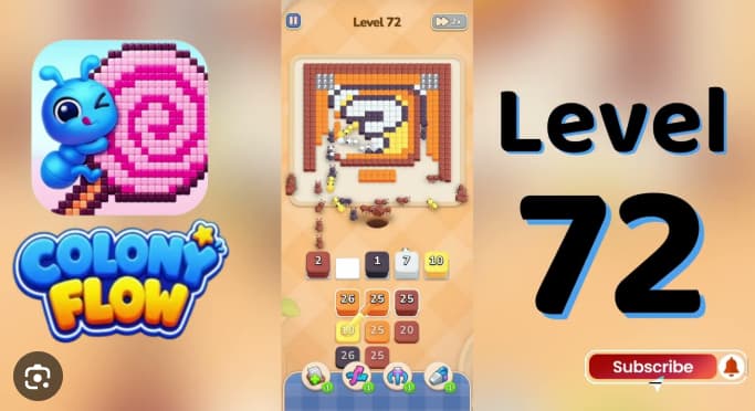 Colony Flow Level 72 Walkthrough - Solve the Question-Mark Puzzle Without Blocking Your Routes video preview